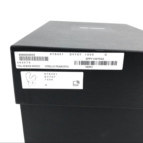 Saint Laurent Loulou Toy Matelasse Black Leather Flap-Top Shoulder Bag NWT - Picture 12 of 12